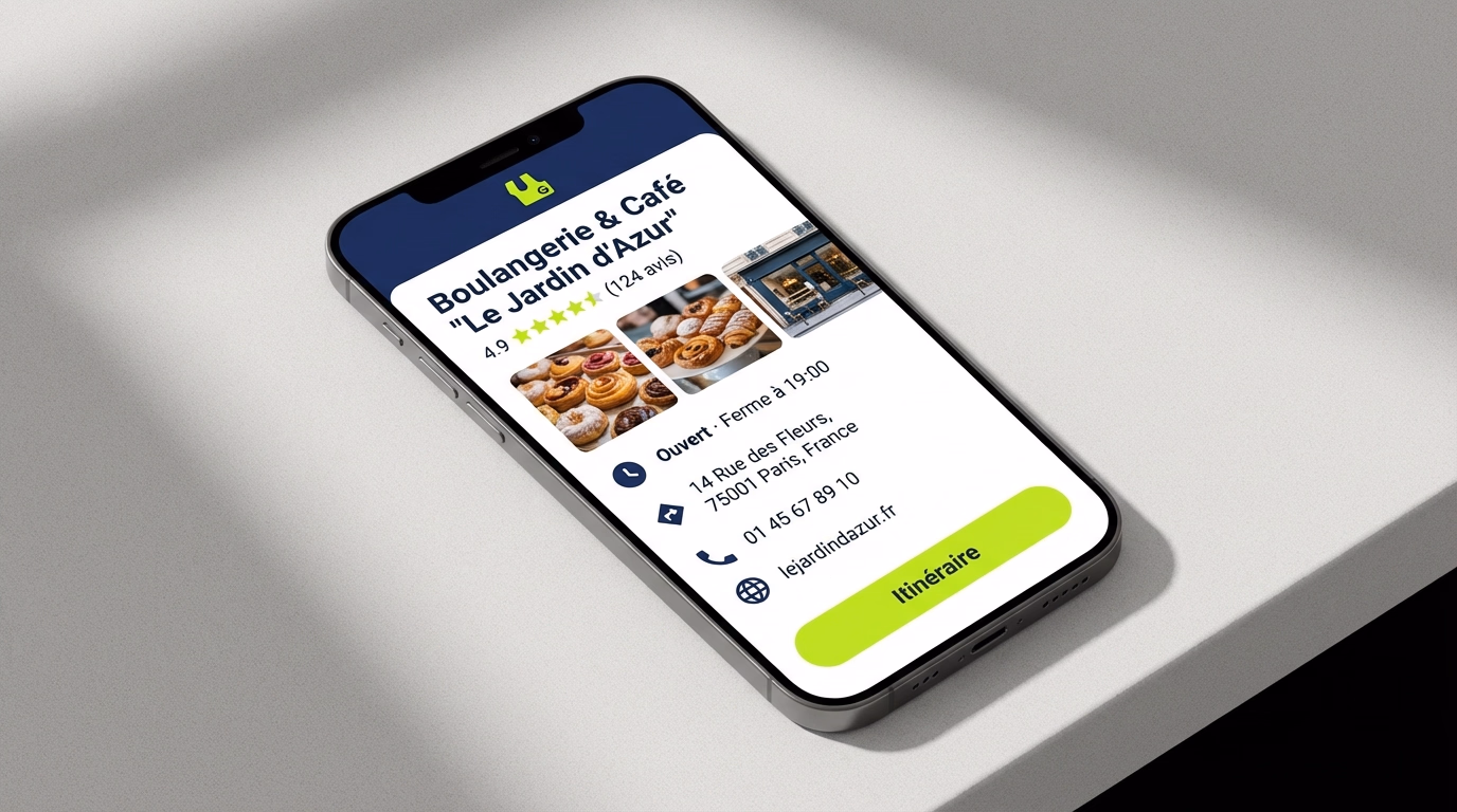 Fiche Google Business Profile optimisée pour une entreprise locale